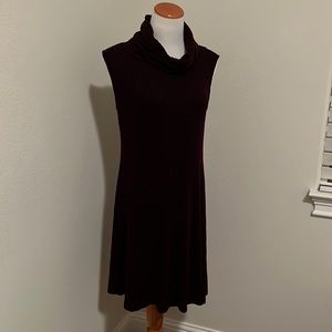 Dark purple sweater dress